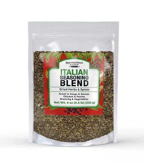 Unpretentious Italian Seasoning, 8 oz - Great in Soups & Sauces
