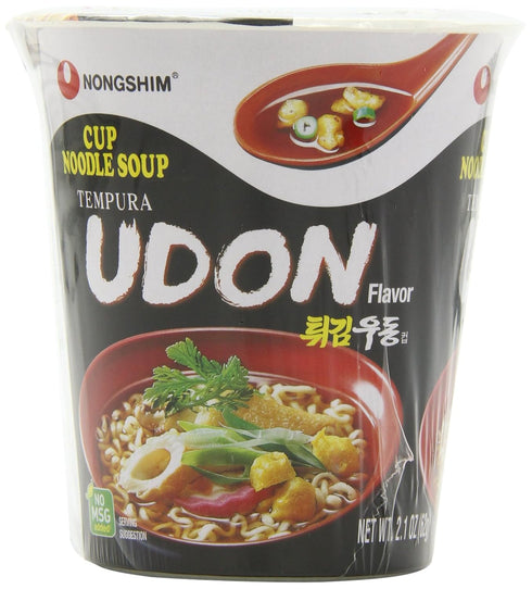 2.1 (Pack 6) Nongshim Cup Noodle Soup, Tempura Udon, Ounce