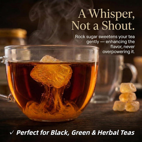 JIETOREI 2lb/908g, Yellow Rock Sugar for Pho, Cooking, Coffee and Tea, Medium sized irregular sugar cubes, Gently