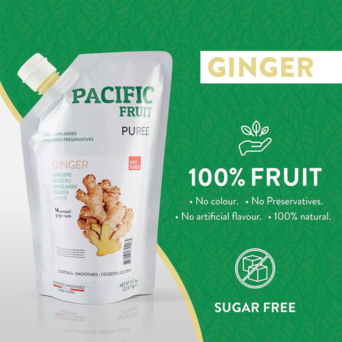 100 Ginger Juice Pure Percent Cold Pressed | Liquid Ginger Extract Raw | Fresh Ginger Root Not from Concentrate