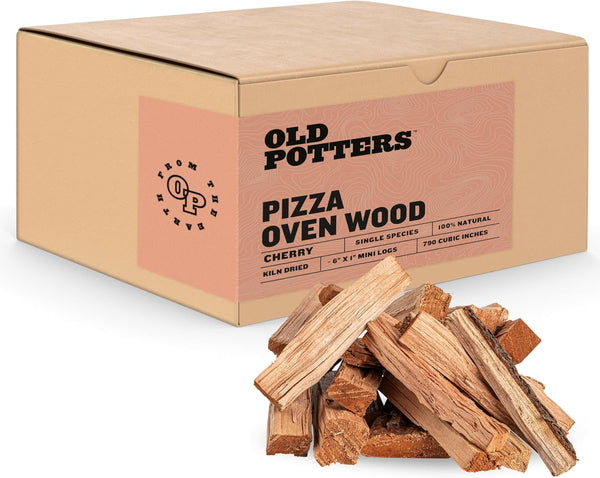 Kiln Dried Mini Pizza Oven Cooking Logs, ~6 x 0.5-1.5 Inch Wood Logs for Grills and Smokers
