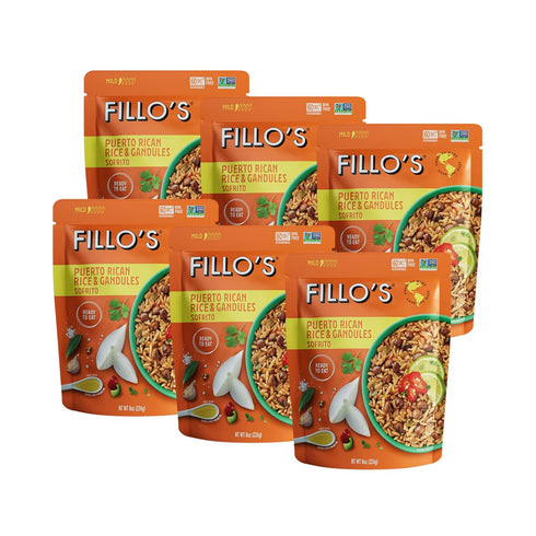 Fillo's Puerto Rican Rice And Gandules - Ready To Eat Rice With
