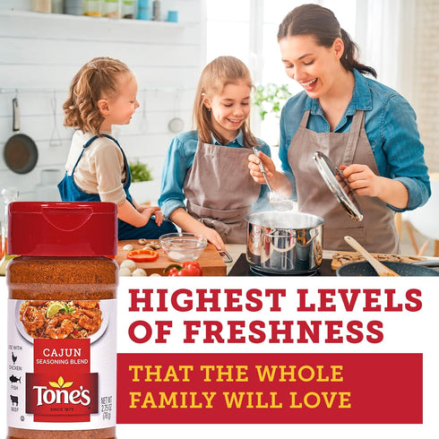Tone's Cajun Seasoning Blend, 2.75 Ounce