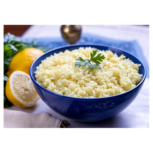 8oz Pack 12) Vigo Authentic Greek Lemon Rice, Fresh Zesty & Fragrant, No Fat, (Greek Lemon