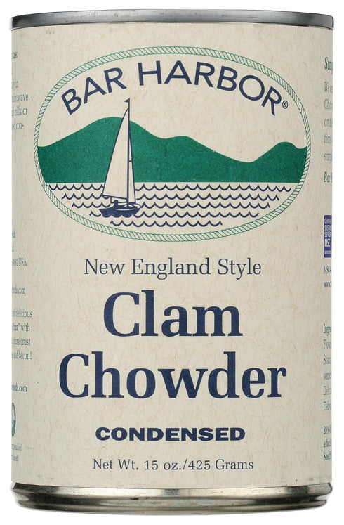 Bar Harbor New England Style Clam Chowder, Condensed, 14.5 oz Classic Creamy Chowder