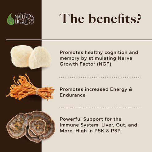 15,000 Immune 30 Packs Nature's Liquids Ultimate Mushroom Coffee Latte - mg Organic Fruiting-Body Mushrooms per Serving