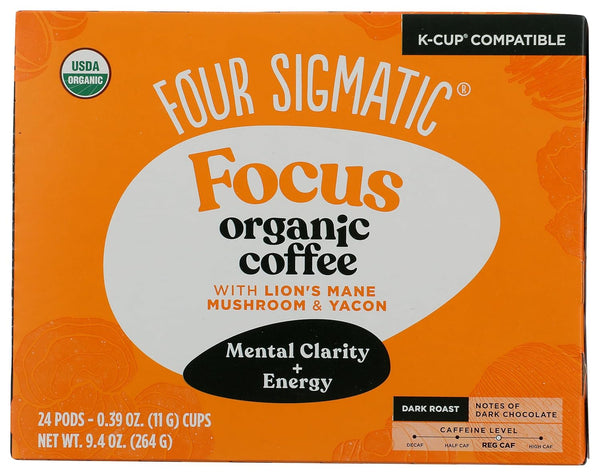 Four Sigmatic, Coffee Pods Think Organic, 24 Count