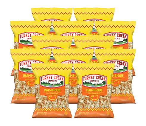 Turkey Creek - Americas Best Fried Pork Skins, offers a 12-Bag Straight