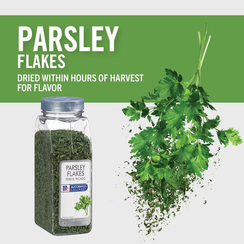 McCormick Culinary Parsley Flakes, 2 oz - Dried Parsley Flakes for Flavoring Chicken, Salads