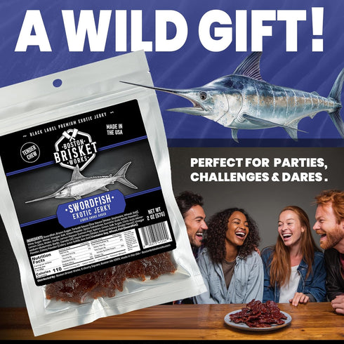 Generic SWORDFISH JERKY - Premium Ocean Fish - Gourmet Seafood Snack - Unique Deep Sea Fisherman Gift - Cool Guy