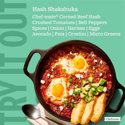 6 lb 11 oz (#10 Chef-mate Corned Beef Hash, Canned Food and Canned Meat, Can Bulk)