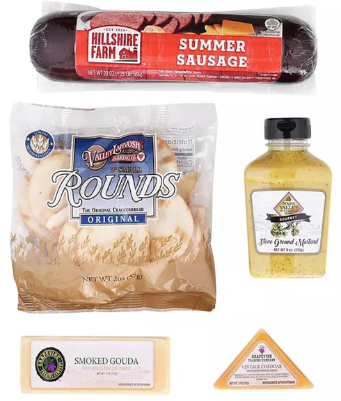 NaturaleBio Hillshire Farms Meat & Cheese Gift Box (Gold)