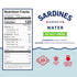 3.75 Beach Cliff Wild Caught Canned Sardines in Water, No Salt Added High Protein, Keto Friendly, Gluten Free Ideal Can