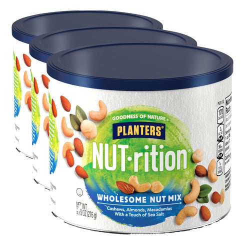 Planters NUT-rition Wholesome Nut Mix with Cashews, Almonds, and Macadamias, 9.75 oz