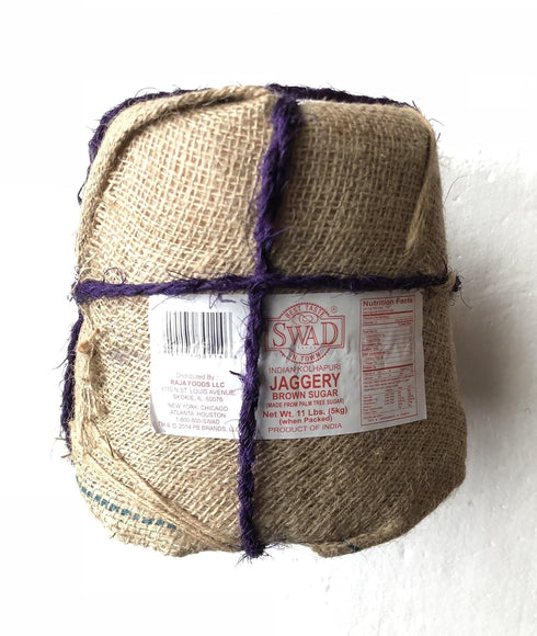 11 Lbs/5Kg Swad Indian Kolhapuri Jaggery Made from Palm Tree Sugar