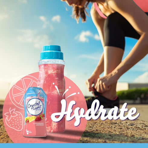 1.62 oz Crystal Light Liquid Strawberry Lemonade Naturally Flavored Drink Mix, fl Bottle