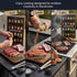 Set 20 Pack BBQ Grill Spice Glass Bottles Gourmet Seasoning Variety Rubs for Steak Chicken and Grilling BBQ Gift