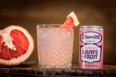 7.5 oz 24 Pack, Barritt's Mixers - Sparkling Grapefruit Soda, Non-Alcoholic Soda Cocktail Mixer, fl Cans, Mini