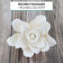 1 Count Global Sugar Art Gardenia Sugar Cake Flowers Jumbo White with Wire, by Chef Alan Tetreault
