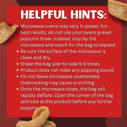 1.75 (Pack 18) Lowrey's Bacon Curls Microwave Pork Rinds (Chicharrones), Hot & Spicy, Ounce