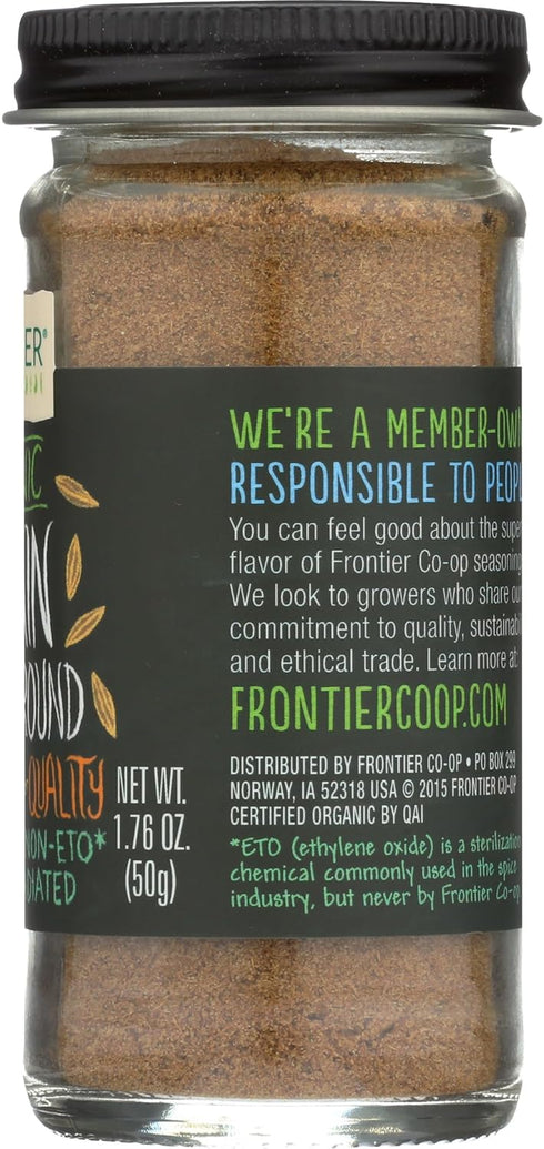 1.76 oz Frontier Herb Organic Ground Cumin Seed