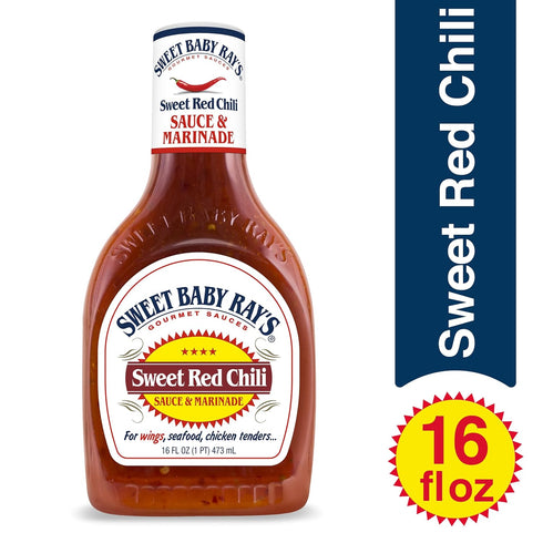 (16 Oz (Pack 6)) Sweet Baby Ray's, Wing Sauce & Glaze, Sweet Chili Fl