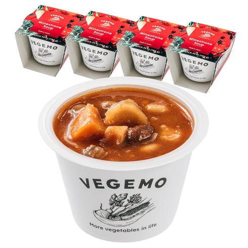VEGEMO soup set of 4 (Tomato Minestrone)