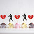 48Pcs Black Red Glitter Boxing Gloves Cupcake Toppers - Boxer Birthday Party Decorations, Fitness Cupcake Picks