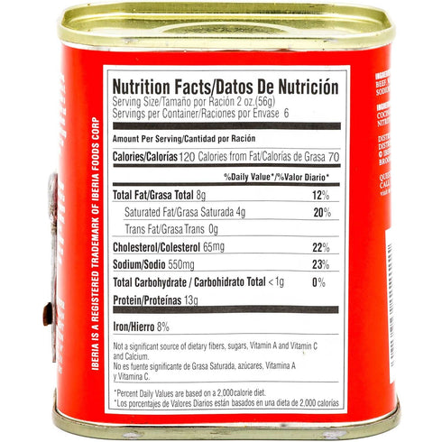 12 oz, (Pack 2) Iberia Corned Beef, Premium Quality Corned Beef With Natural Juices, Halal