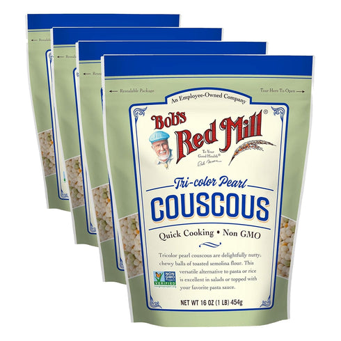 Bob's Red Mill Tri-Color Pearl Couscous, 16 Oz (Pack of 4)