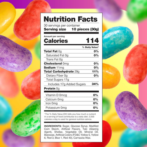 2 Pack Speckled Jelly Beans - Pound - Chewy Candy - Assorted Fruit Flavors - Bulk Jelly Beans for Buffets, Cake