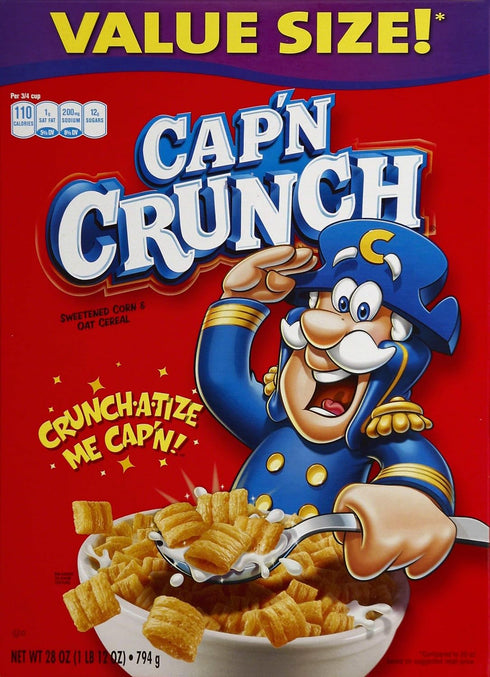 Cap'n Crunch Sweetened Corn & Oat Cereal, 28 oz
