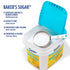 3.5 lb (Pack 2) Domino Pure Cane Ultrafine Granulated Baker's Sugar, Easy Baking Tub of - Includes Bonus Recipe Card