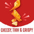 21.6oz (6 Cheez-It Snap'd Cheese Cracker Chips, Thin Crisps, Lunch Snacks, Double Cheese, Case Pouches)