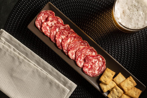 7 oz (Pack 2) Fermin Salchichon Dry-Cured Iberico Sausage, | Premium Spanish Charcuterie Made with Iberico Pork