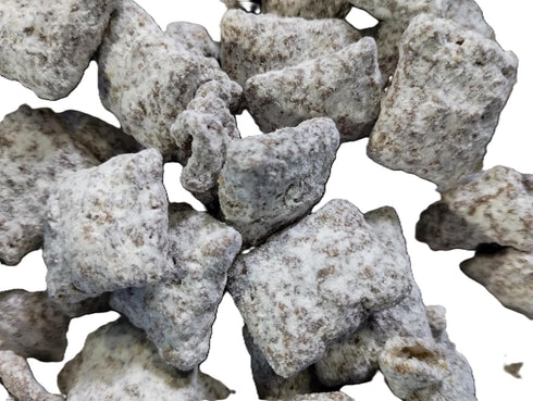 DM Sweets 1 lb Chocolate Peanut Butter Filled Sugar Dusted Rice Cereal Snack Mix - in a Resealable Bag to Ensure