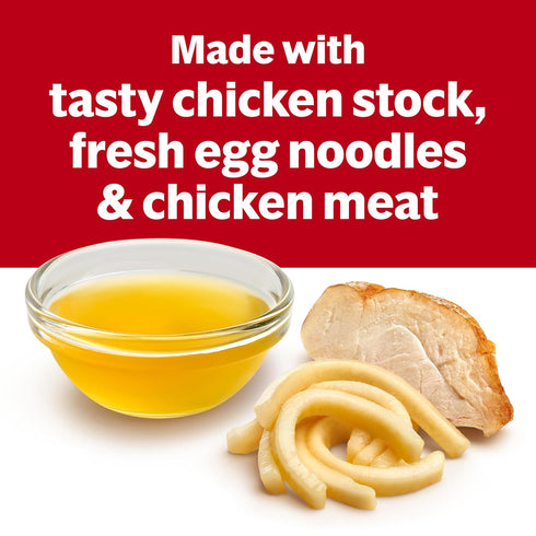 25% 10.75 oz (24 Pack) Campbells Condensed Less Sodium Chicken Noodle Soup, Can