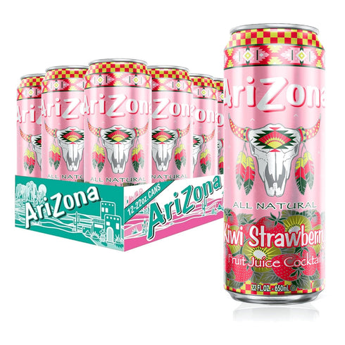 AriZona Kiwi Strawberry, Fruit Juice Drink - Big Can, 22 Fl Oz