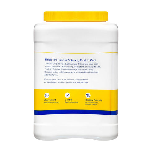 36 oz (Pack 2) Thick-It Original Food & Beverage Thickener, Flavorless Powder for Dysphagia (IDDSI), Digestible