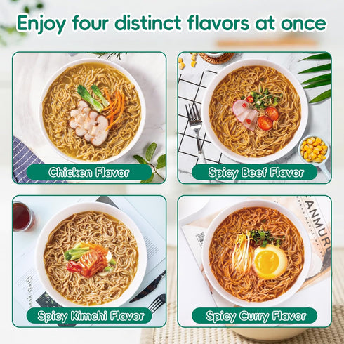 (32g) Pack, 6-Packs, VOLO VERO High Protein Ramen Noodles Cup Variety Plant-Based, Non-Fried, Vegan, Low Fat | Chicken