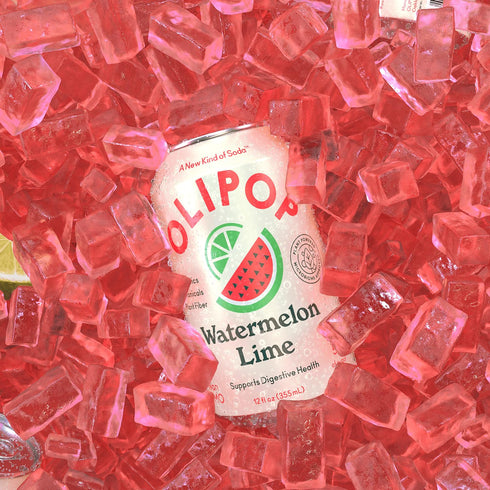 12 OLIPOP Watermelon Lime Prebiotic Soda, FZ