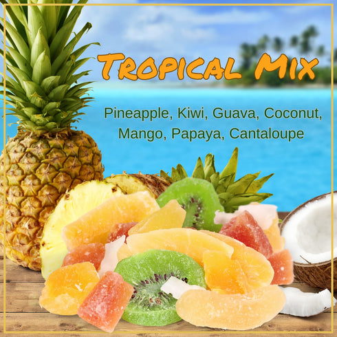 5 Lbs Tropical Deluxe Dried Mixed Fruit - by Its Delish, Bulk Bag | Healthy Snacks for Adults | Fresh Snack Mix Dry