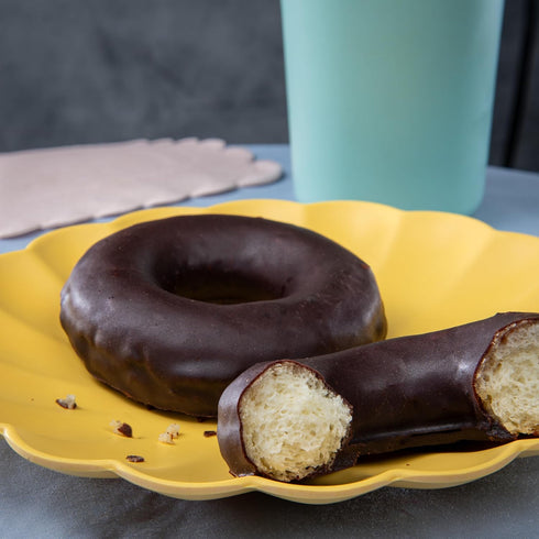 11.3oz (6pk) Katz Gluten Free Chocolate Frosted Donuts. Dessert Snack, Free of Soy, Sesame, Dairy, and Nuts. Kosher
