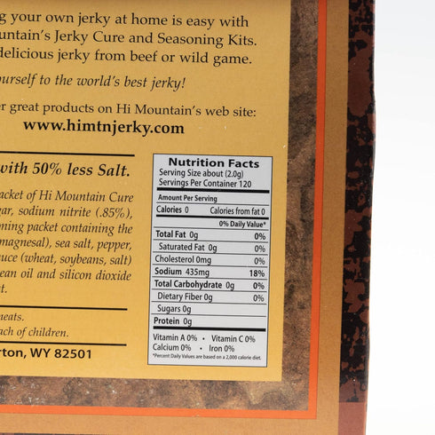 15 lbs. (1 Hi Mountain Jerky Seasoning and Cure Kit | LOW SODIUM ORIGINAL BLEND | Beef Jerky Seasoning | Perfect
