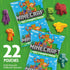 17.6 oz (22 Minecraft Fruit Flavored Snacks, Fat Free and Gluten Free Snacks, Pouches)