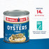 8 oz (Pack 12) 14g Bumble Bee Premium Select Whole Canned Oysters, Cans of - Ready to Eat - Protein per Serving
