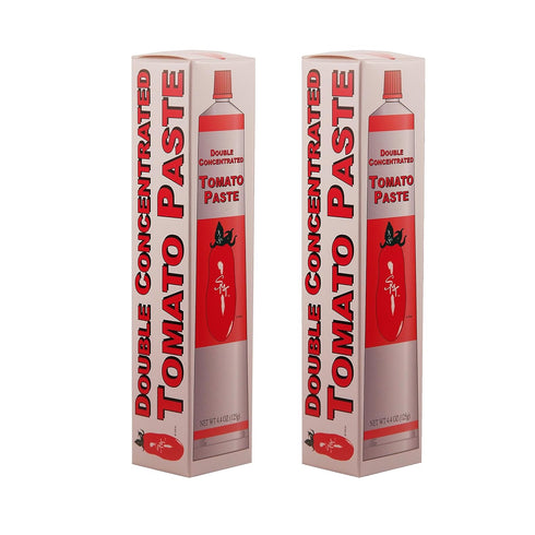 SMT San Merican Tomato Double Concentrated Tomato Paste, Imported from Italy, 4.4 oz, 2-Pack