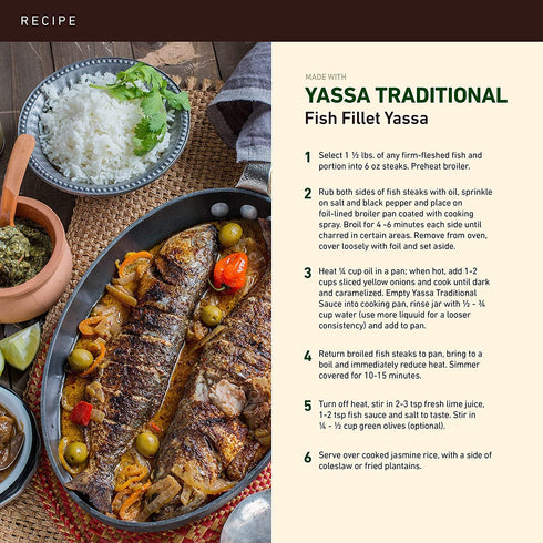 (12 oz Simmer of Africa Yassa Traditional Onion Sauce Jar) African Sauce with Caramelized Onions, Dijon Mustard