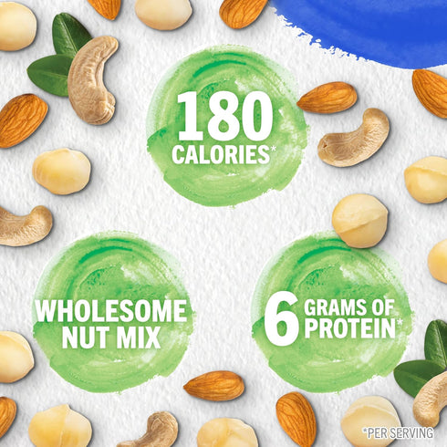 7.5 oz 7 PLANTERS NUT-rition Wholesome Nut Mix, Box (Contains Individual Pouches) - Cashews, Almonds and Macadamias