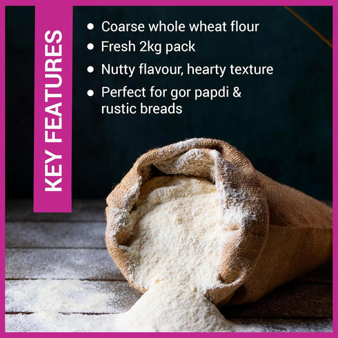 Jalpur 100g Coarse Wheat Flour (gor papdi flour)